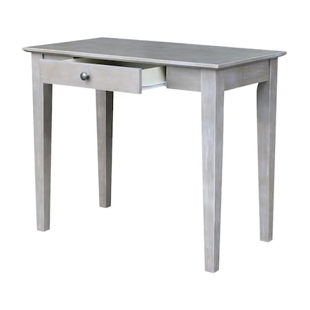 International Concepts Rectangle Writing Table, 36 W, 20 L, 30 H, Wood Washed Gray Taupe OF09-49